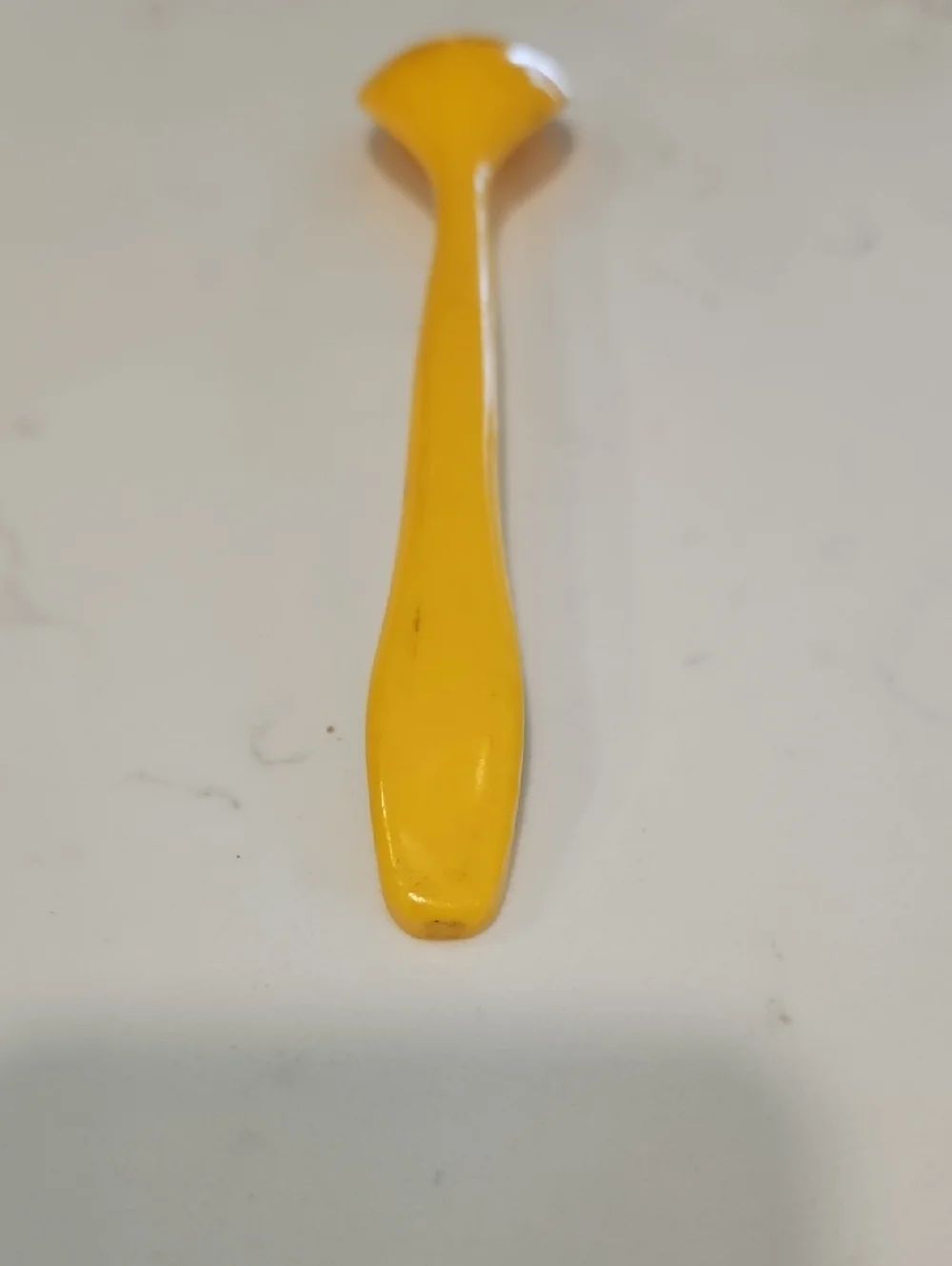 Nesquik Yellow Plastic Scoop / Stirring Spoon Collectible Long Handle